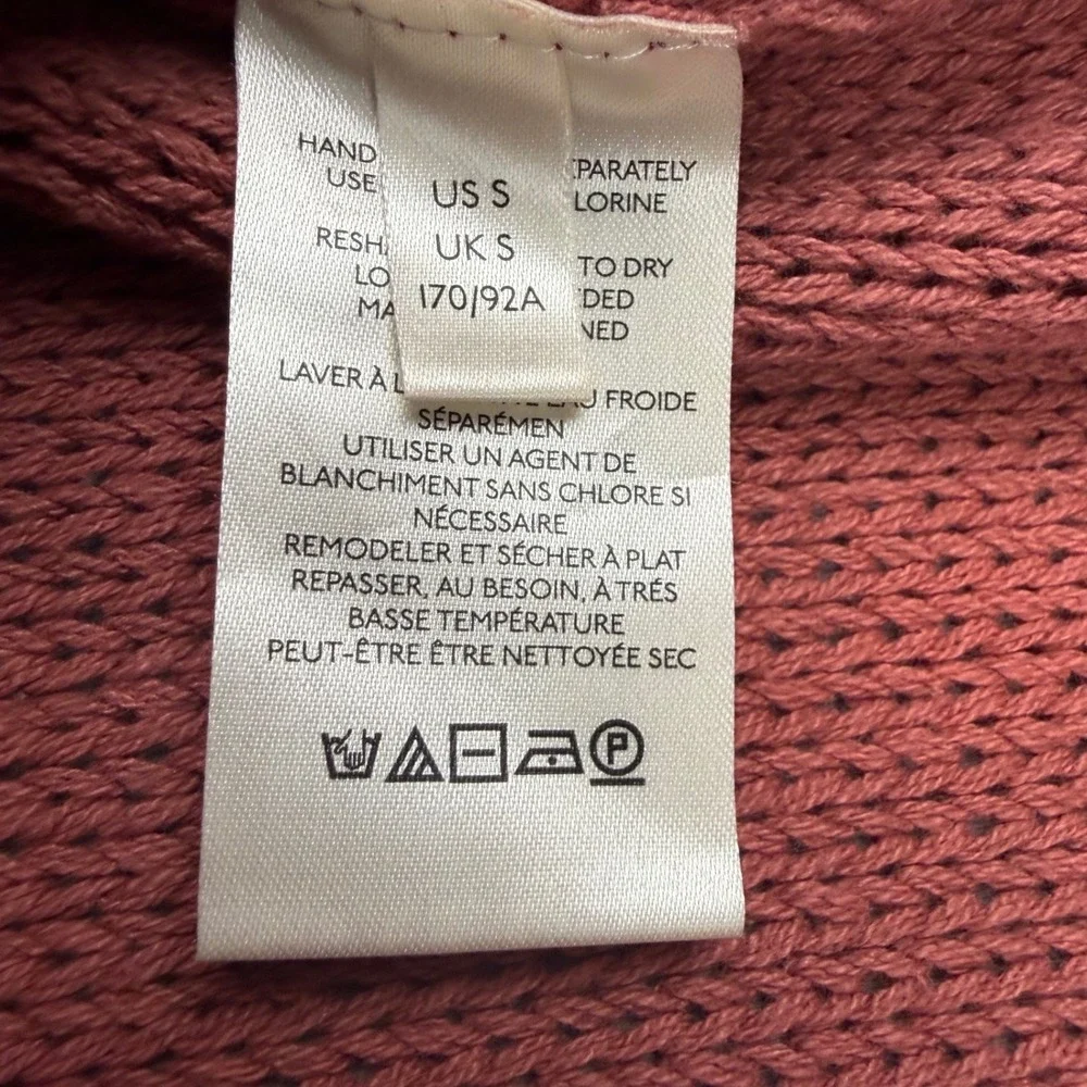 Free People We The Free Boho Indie Firefly Tunic Henley Knit Sweater Small